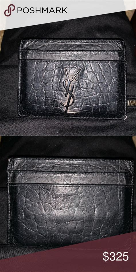 men card holder ysl|ysl card holder used.